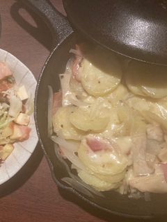 簡単新玉ねぎとジャガイモのチーズ焼き-レシピのメイン写真