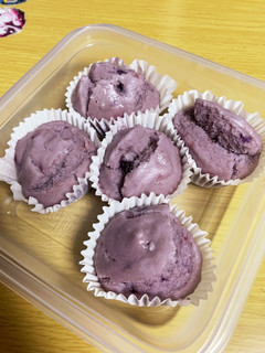 冷凍ブルーベリーで米粉蒸しパン-レシピのメイン写真