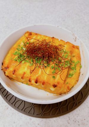 辛味噌チーズ♪絹揚げのアコーディオン焼き-レシピのメイン写真
