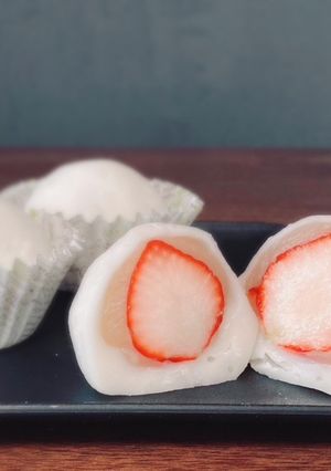 白あんで子供も大好き☆いちご大福-レシピのメイン写真