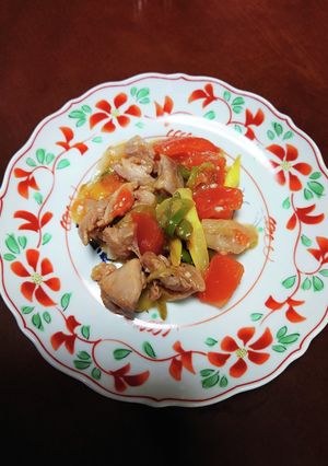 鶏もも肉とトマトの塩麹炒め-レシピのメイン写真