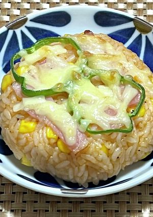 おにぎりピザ-レシピのメイン写真