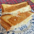 フライパンで♪えびと玉ねぎのホットサンド