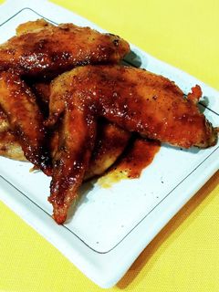 米粉で簡単!やみつき甘辛手羽先♪-レシピのメイン写真