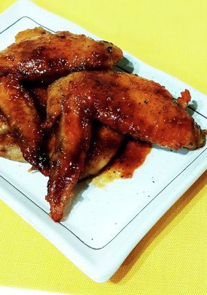 米粉で簡単！やみつき甘辛手羽先♪-レシピのメイン写真