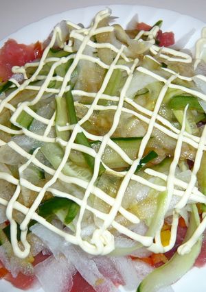 たっぷり野菜マグロのカルパッチョ風-レシピのメイン写真
