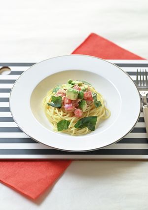 コレステロールが気になる方への冷製パスタ-レシピのメイン写真
