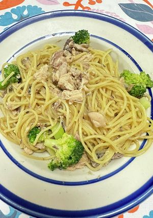 ★ワンパン★鯖水煮缶とブロッコリーパスタ-レシピのメイン写真