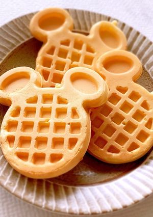 ミッキーマウスの簡単ワッフル-レシピのメイン写真