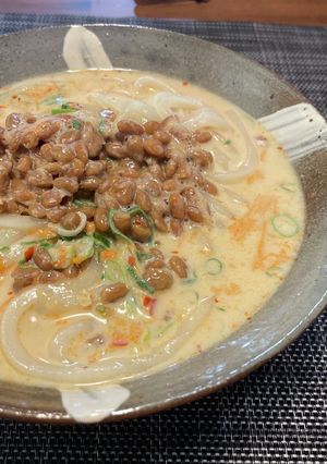 納豆坦々うどん-レシピのメイン写真