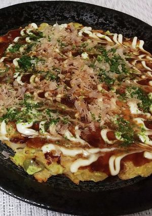 米粉と長芋のお好み焼き-レシピのメイン写真