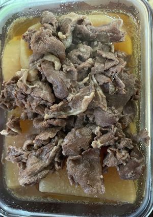 圧力鍋で簡単。牛肉としみしみ大根-レシピのメイン写真