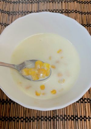 米粉で作る！コーンたっぷりミルクスープ-レシピのメイン写真