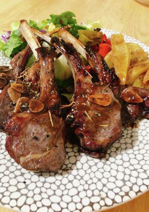 やわらか♡骨付きラム肉のオーブン焼き-レシピのメイン写真