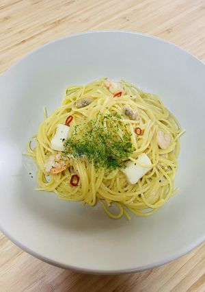レンチン♪シーフードのペペロンチーノ-レシピのメイン写真