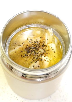鶏とねぎの黒胡椒スープ-レシピのメイン写真