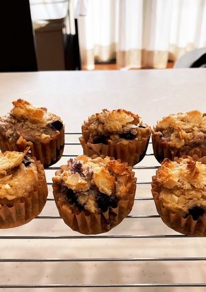 米粉のブルーベリーココナッツマフィン-レシピのメイン写真