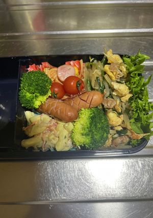 メインは晩ご飯の残りのニラ豚玉-レシピのメイン写真