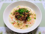 夏休み簡単昼食夕飯レンジ冷やし担担麺素麺
