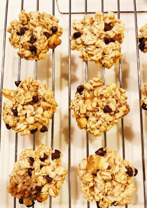 チョコとくるみのオートミールクッキー-レシピのメイン写真
