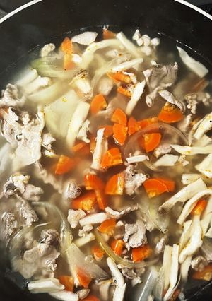 そば米の中華風汁-レシピのメイン写真