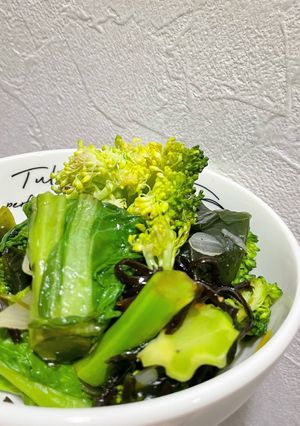 菜の花とブロッコリーの梅昆布和え-レシピのメイン写真