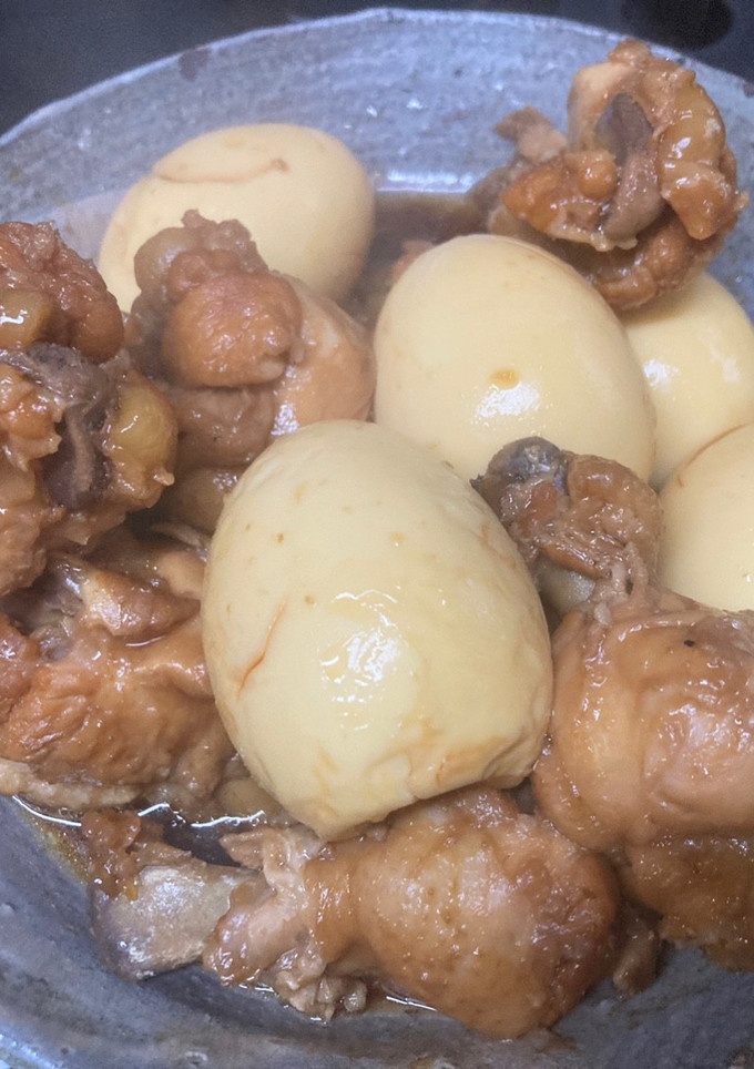 鶏手羽元と卵の中華風煮込み-レシピのメイン写真