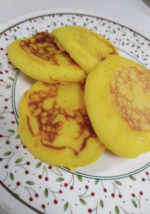 卵・小麦不使用のかぼちゃパンケーキ-レシピのメイン写真