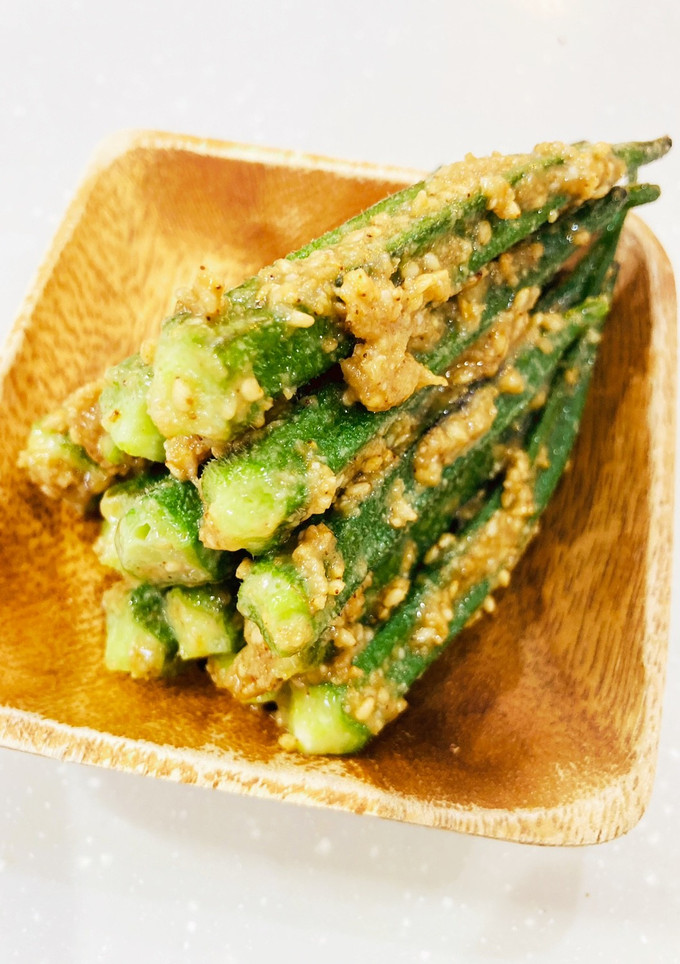 オクラの胡麻和え♪箸が止まらない美味さ！-レシピのメイン写真