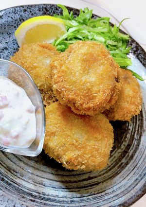 お肉かな？！椎茸とミンチのフライ♪-レシピのメイン写真