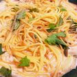【簡単】塩辛のお焦げクリームパスタ