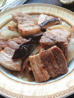 豚バラと椎茸と玉ねぎの味塩こしょう炒め-レシピのメイン写真