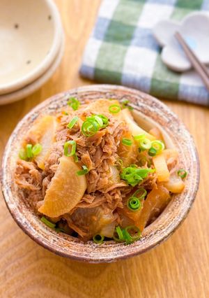 大根とツナの煮物♩-レシピのメイン写真