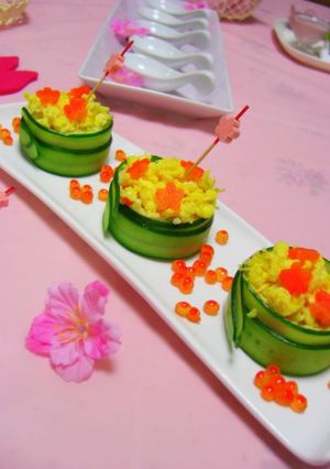 ひなまつりのお花畑サラダ-レシピのメイン写真