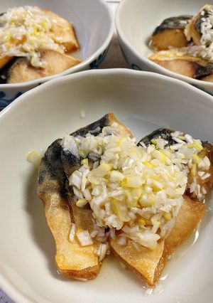 かるーい揚げ塩サバの甘酢だれ#米粉活用-レシピのメイン写真