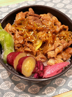 時短★ねぎが甘いよ焼肉のっけ丼-レシピのメイン写真