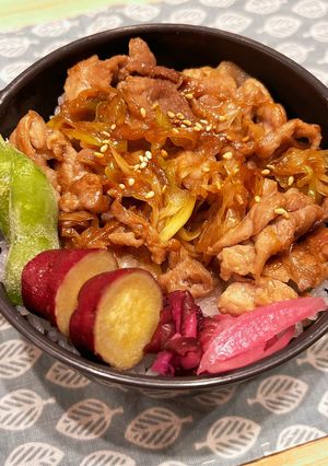 時短★ねぎが甘いよ焼肉のっけ丼-レシピのメイン写真