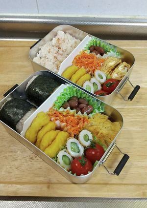春休みの長男へ♡チキンナゲットランチ-レシピのメイン写真