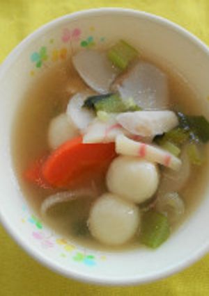 【学校給食】まゆ玉汁-レシピのメイン写真
