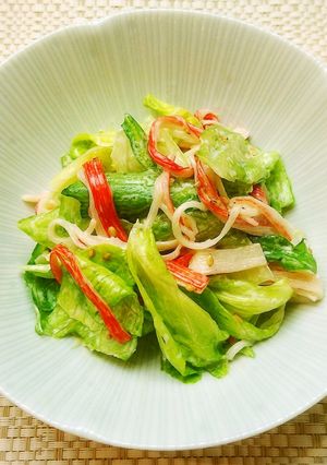 レタスとかにかまのサラダ-レシピのメイン写真