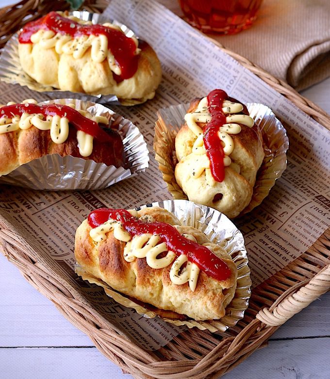 hakuranページ 材料4つ♪ホケミで簡単！ウィンナーパン by ♪♪maron