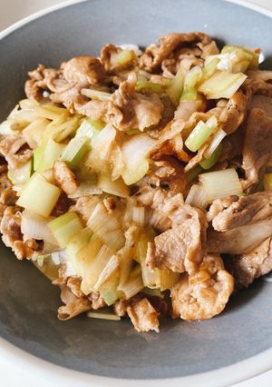 さっぱりめのネギ塩豚丼-レシピのメイン写真