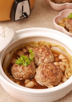 ＼大同電鍋レシピ／肉団子と白菜の煮物-レシピのメイン写真