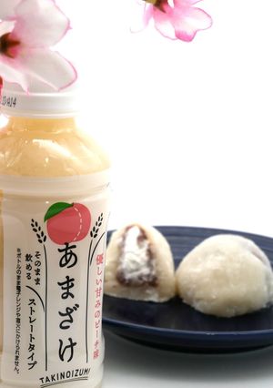 ピーチ甘酒入り酒粕クリーム大福-レシピのメイン写真
