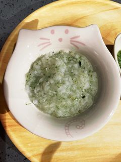 しらすと青のりのお粥 離乳食 ストック-レシピのメイン写真