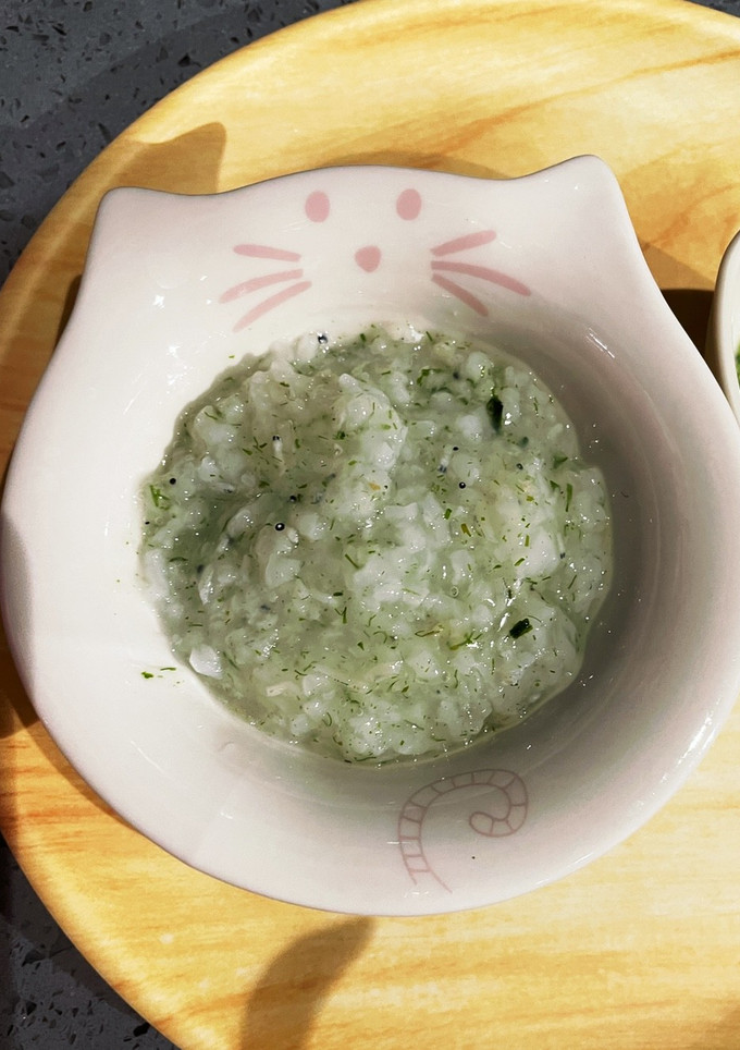 しらすと青のりのお粥　離乳食 ストック-レシピのメイン写真