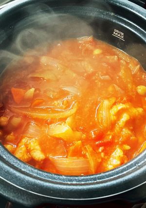 電気圧力鍋で簡単!!手羽元のトマト煮-レシピのメイン写真
