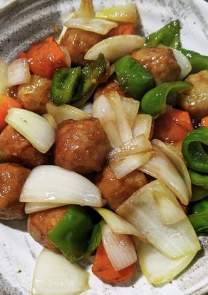 肉団子で酢豚風-レシピのメイン写真