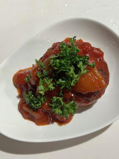 トマトの煮込みハンバーグ-レシピのメイン写真