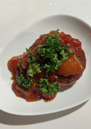 トマトの煮込みハンバーグ-レシピのメイン写真